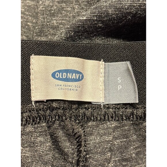 Old Navy Womens Charcoal Heather Black Elastic Waist Pull On Pants Size S Ankle - Picture 3 of 4